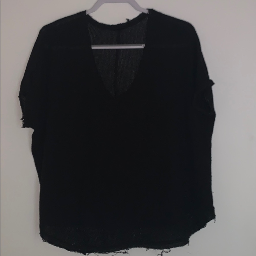 Black flowy shirt